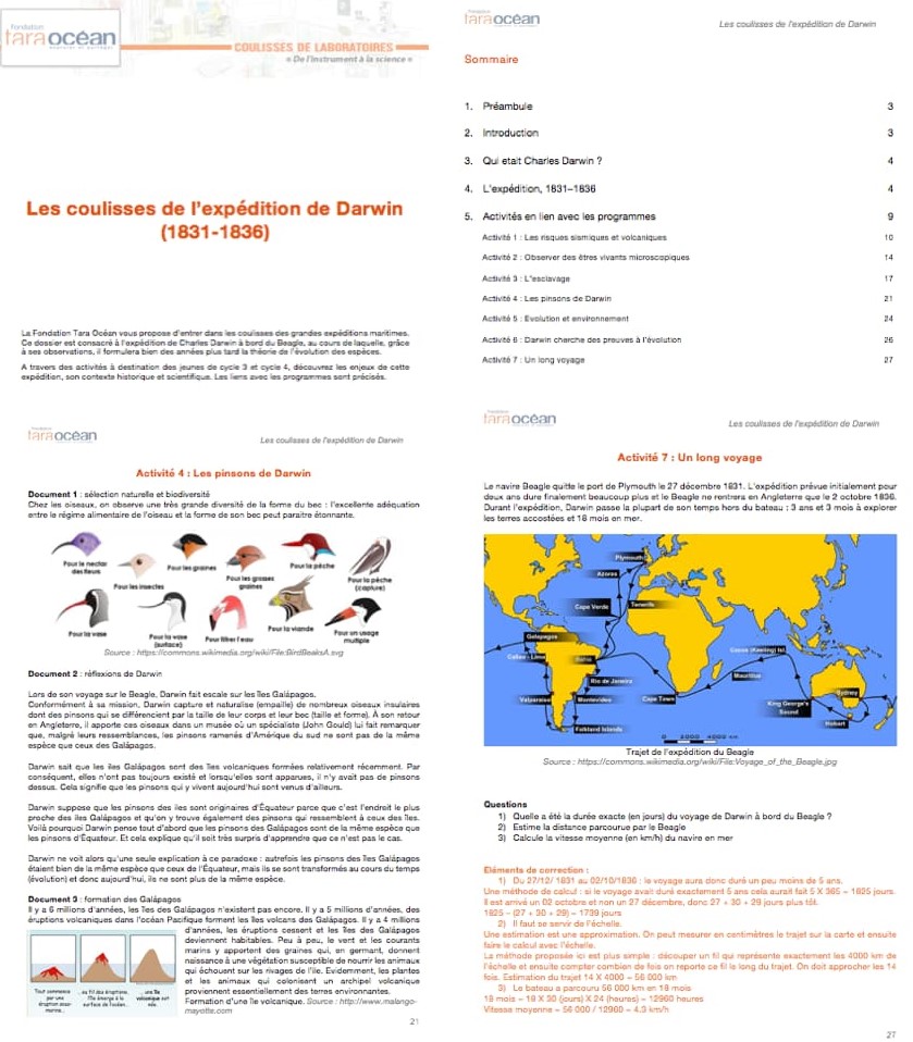 Dossier pédagogique : Dans les coulisses de l’expédition de Darwin